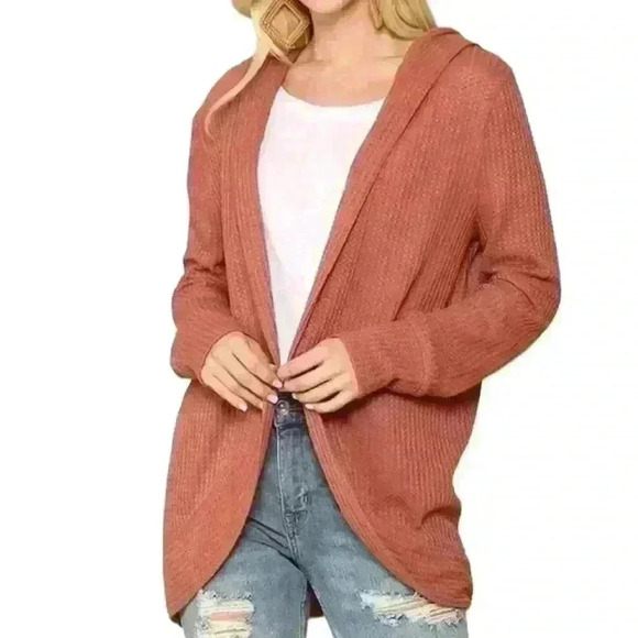 Sweaters - NWOT Rust cardigan size small